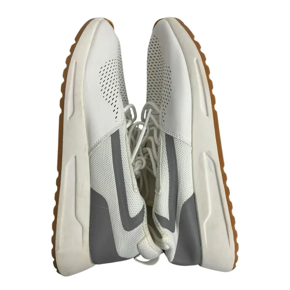 Zara Men's Classic White Sneakers with Gray Detail EU Size 44, US Size 11